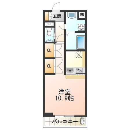 長居駅 徒歩7分 7階の物件間取画像